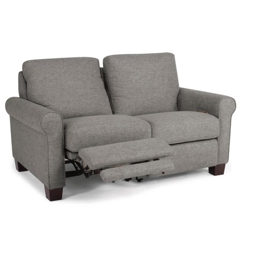 Flexsteel Latitudes Melanie Transitional Power Reclining Loveseat With Usb Ports A1 Furniture Mattress Reclining Loveseats