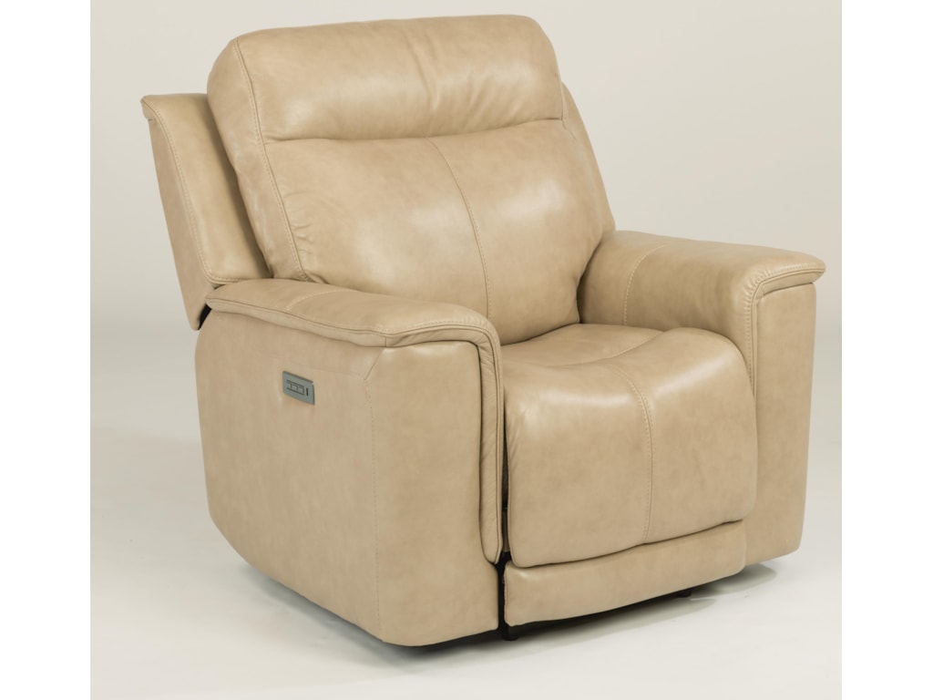 Flexsteel Latitudes Miller Power Recliner With Power Headrest And Adjustable Lumbar Howell Furniture Recliners