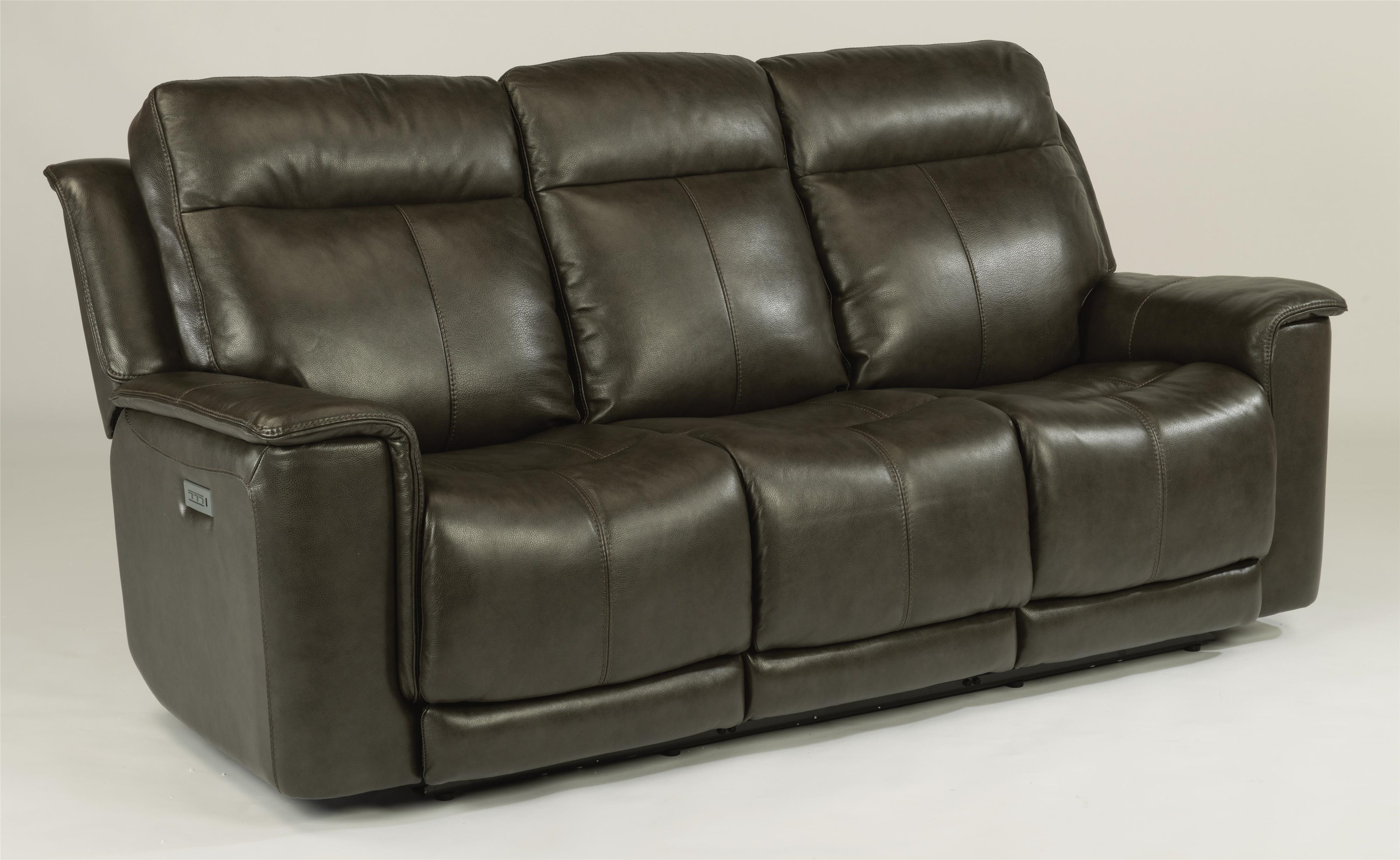 Flexsteel Latitudes Miller Power Reclining Sofa With Power Headrests And Adjustable Lumbar Howell Furniture Reclining Sofas