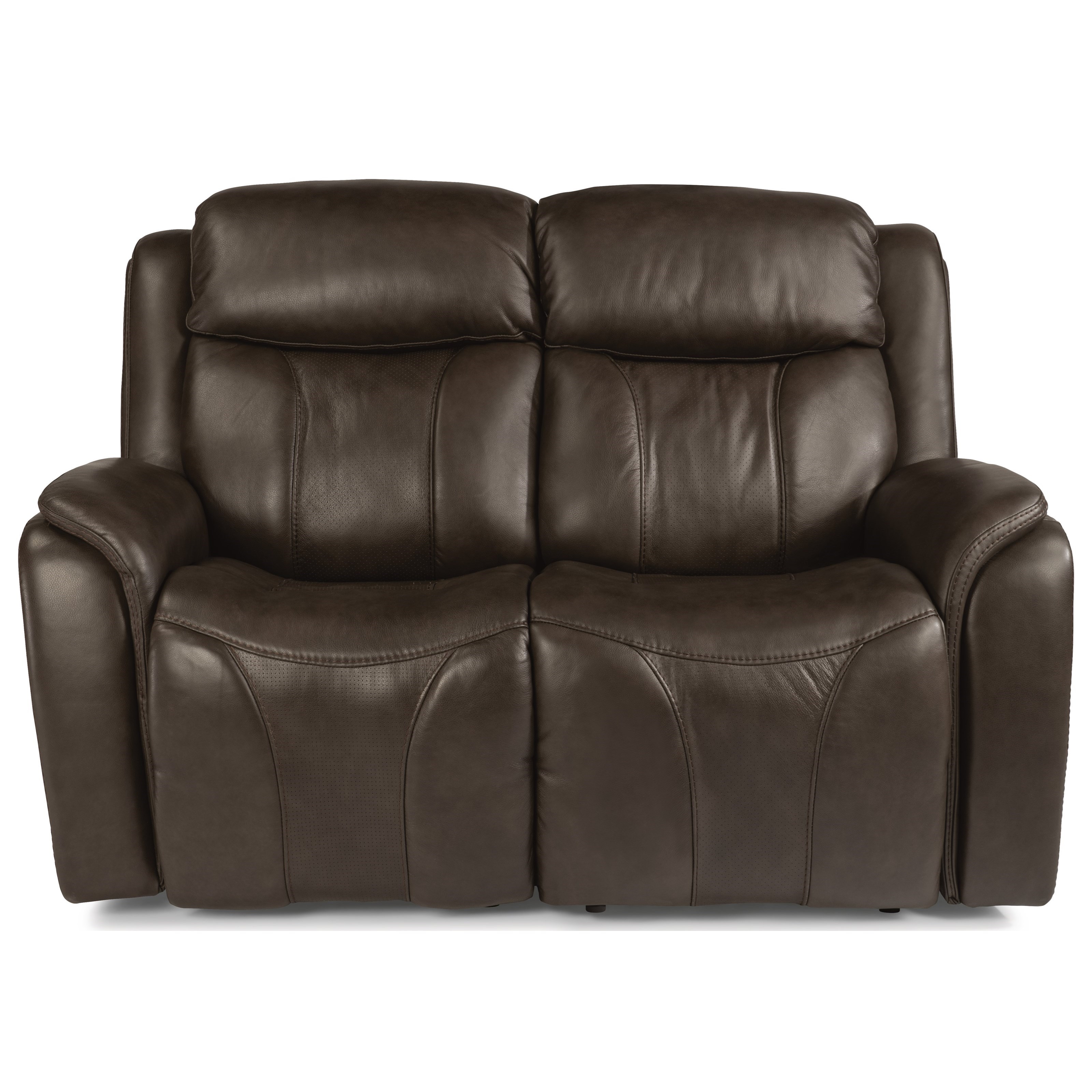 Flexsteel Latitudes Paisley Contemporary Power Reclining Loveseat With Power Headrest And Lumbar Crowley Furniture Mattress Reclining Loveseats