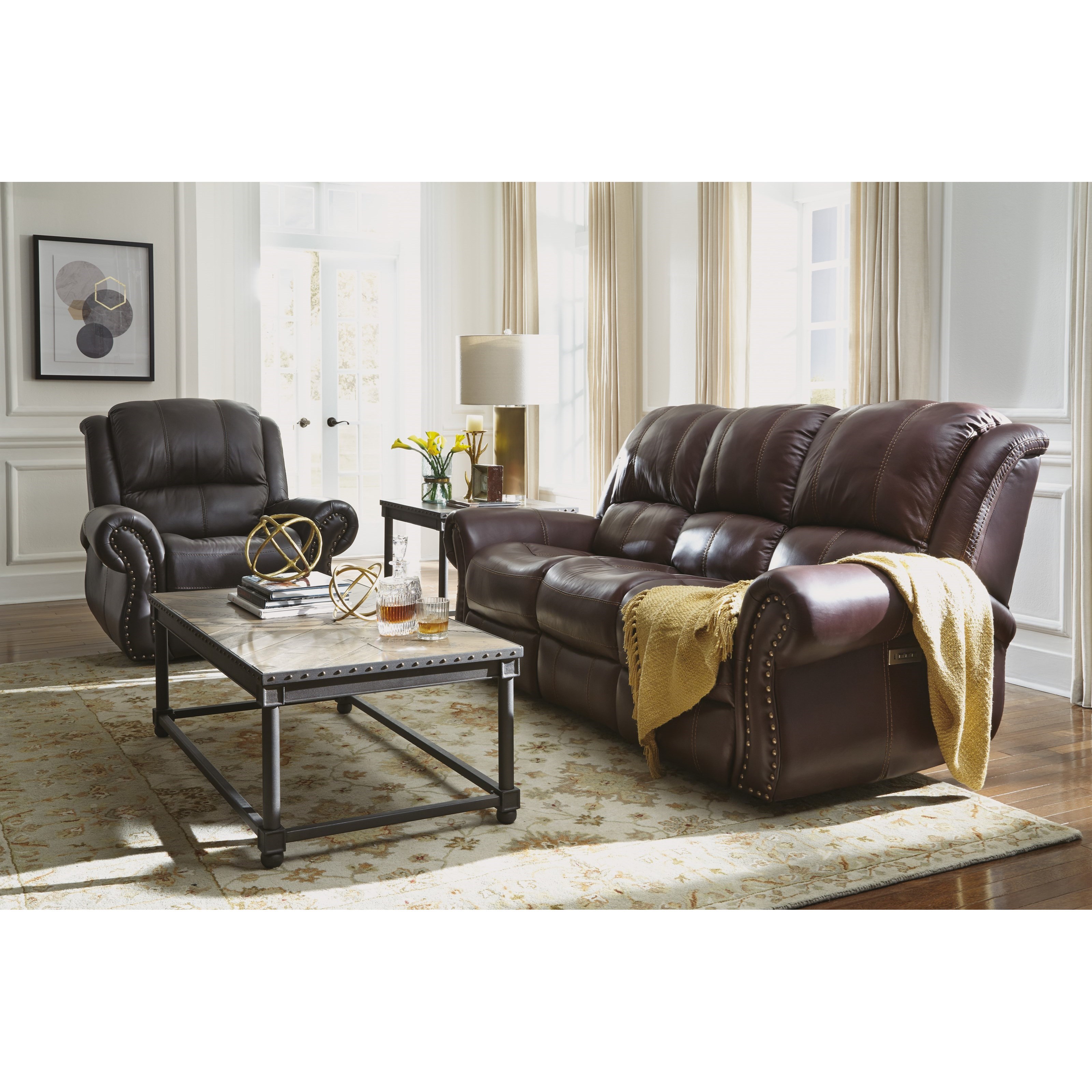 Flexsteel Latitudes Patton Transitional Power Reclining Sofa