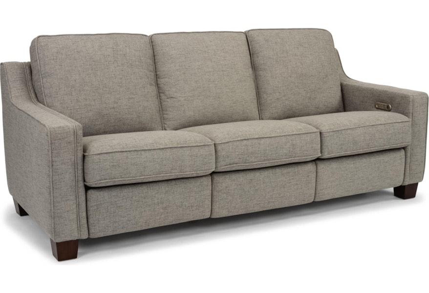 Flexsteel Laudes Riley Contemporary Reclining Sofa With Riley Contemporary Reclining Sofa