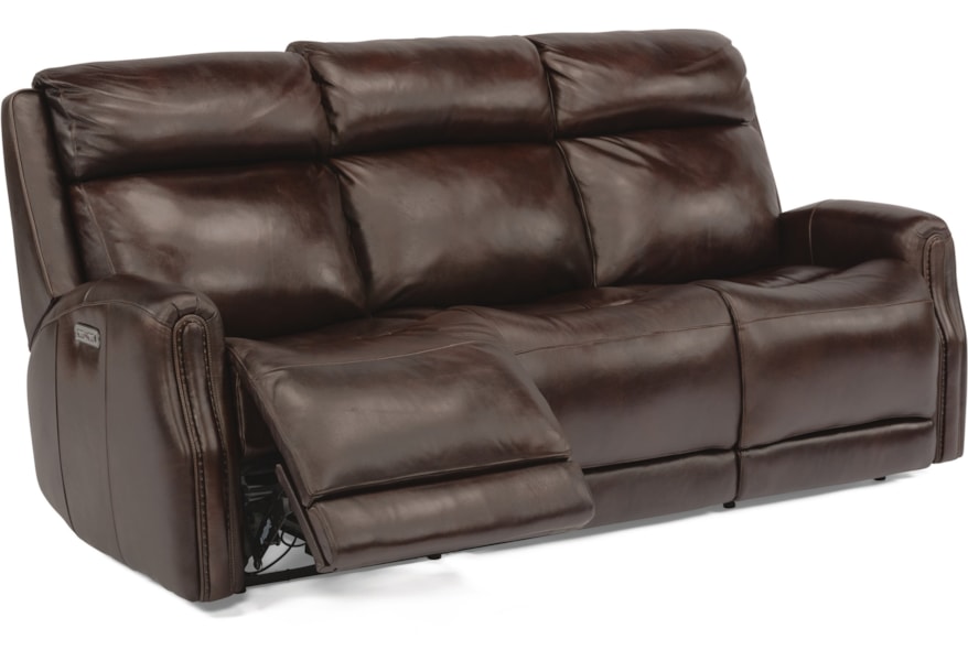 Flexsteel Latitudes Stanley Transitional Power Leather Sofa With Power Headrest Zak S Home Reclining Sofas Flexsteel Latitudes Stanley Transitional Power Leather Sofa With Power Headrest Zak S Home Reclining Sofas