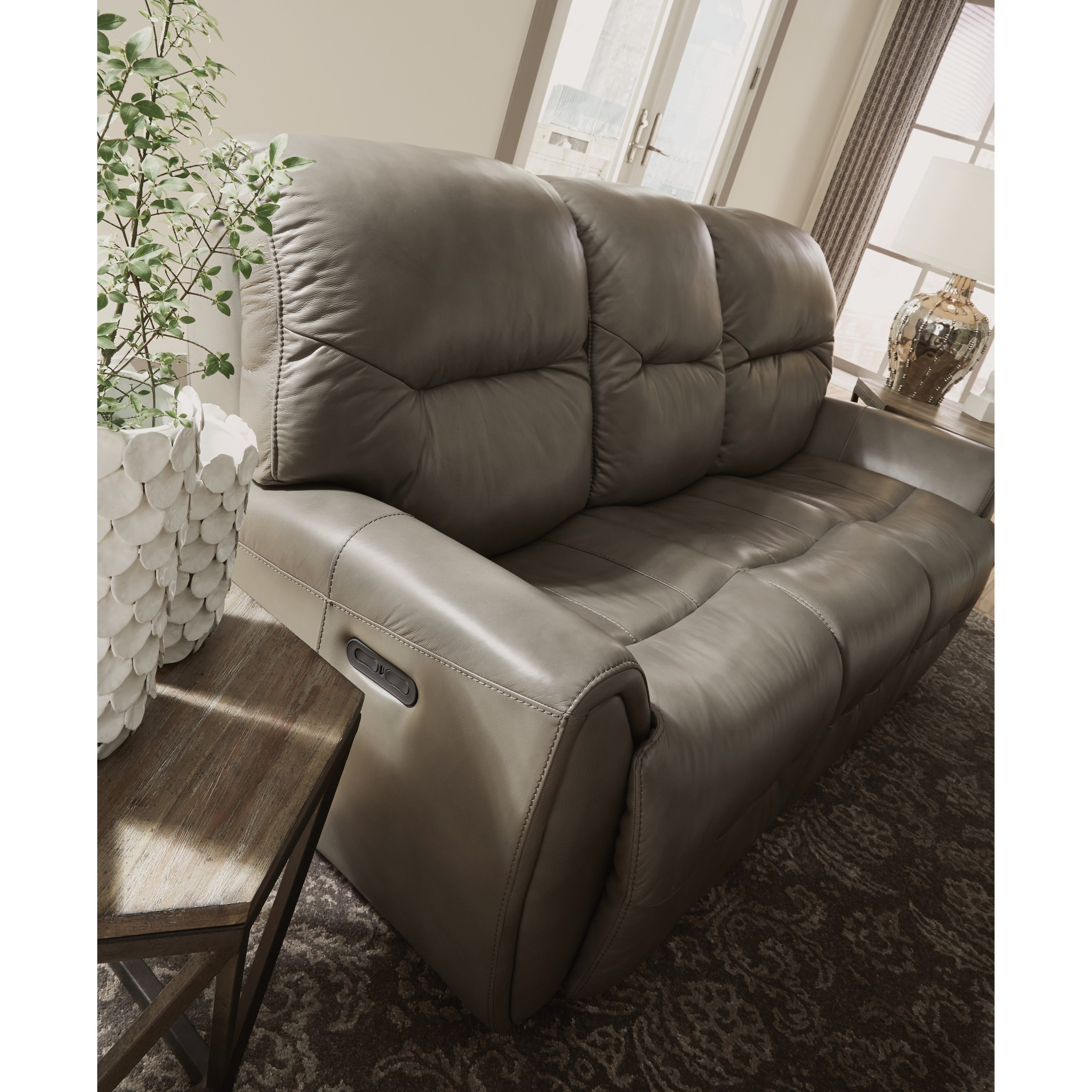 Flexsteel Latitudes Blaise Contemporary Power Reclining Sofa With