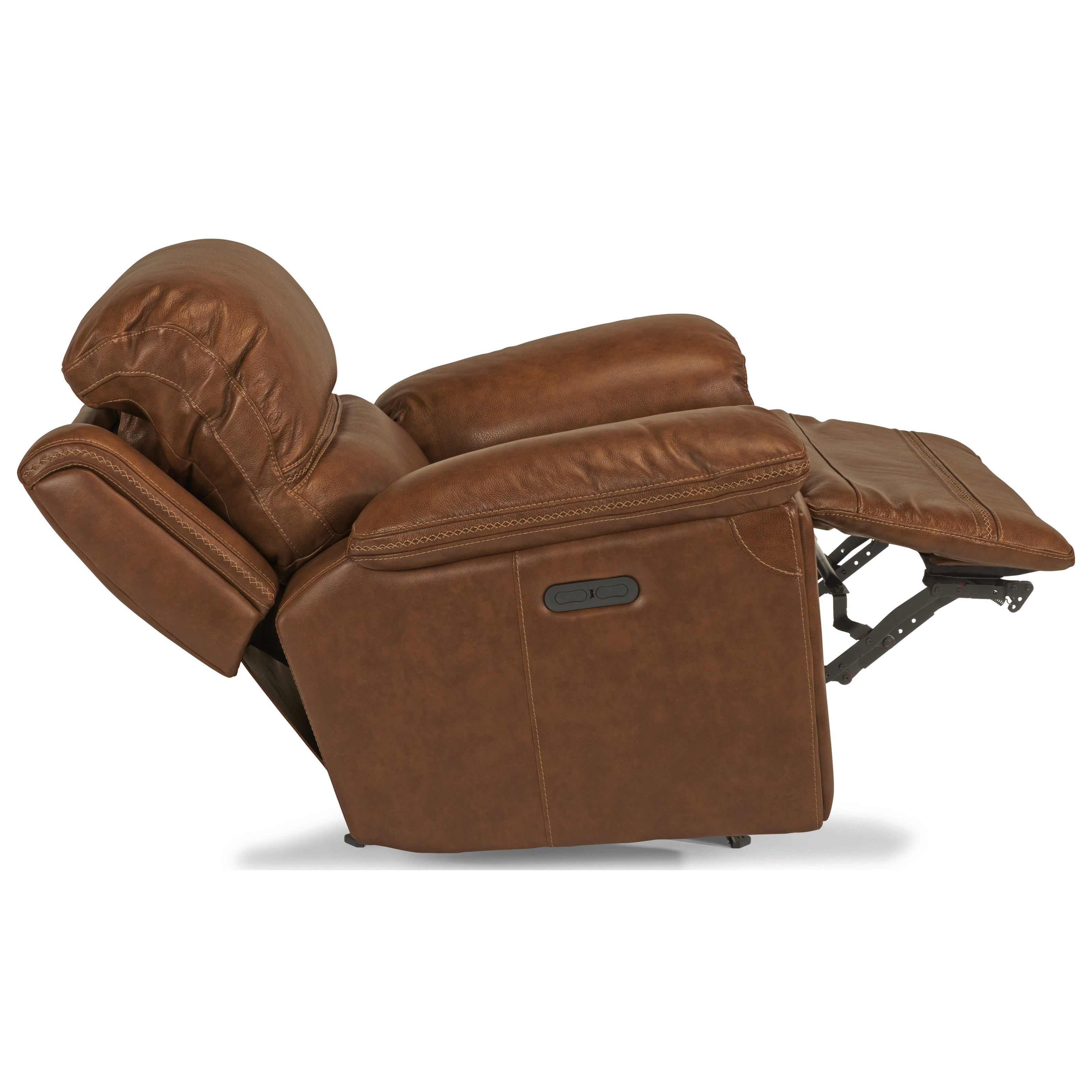 Flexsteel Latitudes Fenwick Power Glider Recliner With Power Tilt Headrest And Usb Port Fisher Home Furnishings Recliners