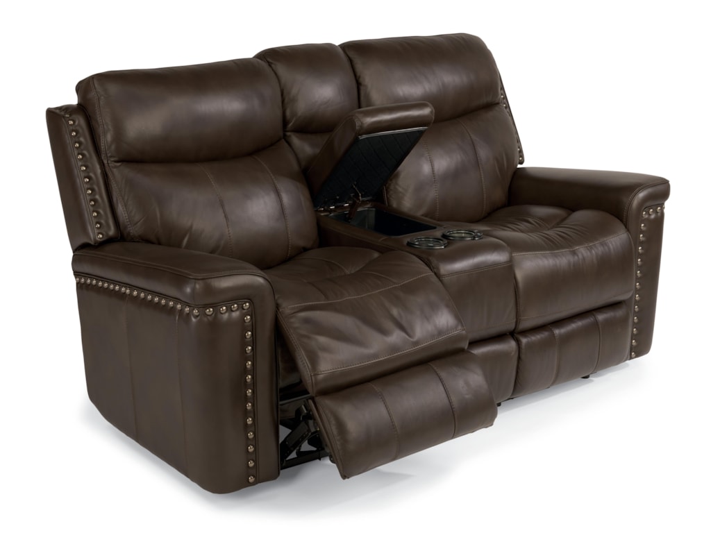 Flexsteel Latitudes-GroverPower Reclining Love Seat with Console