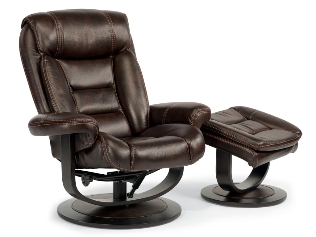 Latitudes Hunter Modern Zero Gravity Reclining Chair And Ottoman Set By Flexsteel At Goffena Furniture Mattress Center