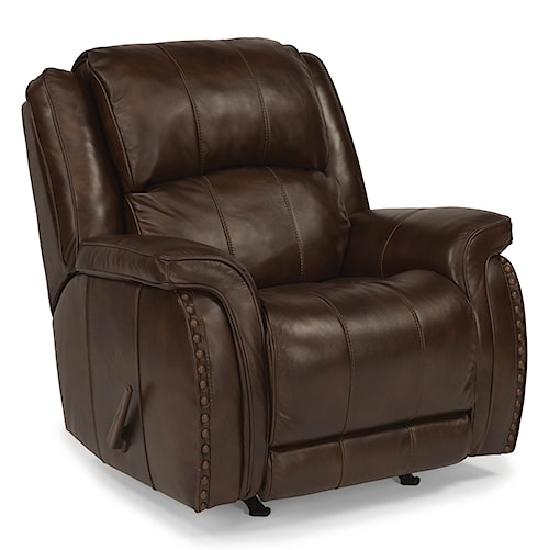 Flexsteel Latitudes-Lorenzo Casual Rocking Recliner with Pillow Arms ...