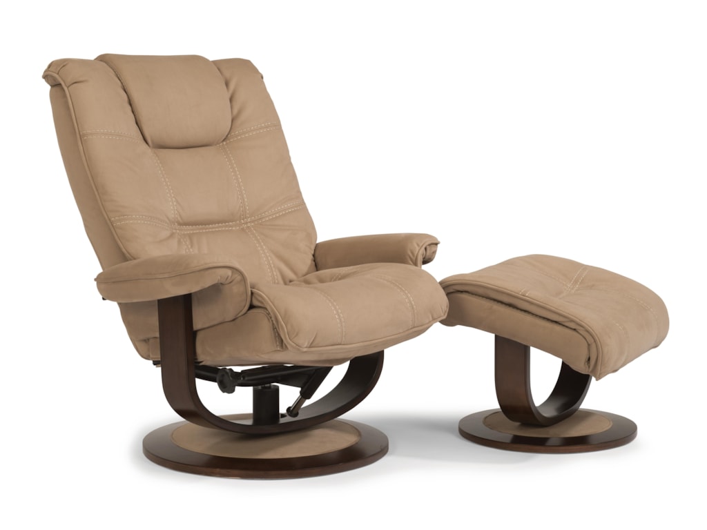 Latitudes Spencer Spencer Modern Zero Gravity Recliner And Ottoman Set By Flexsteel At Ruby Gordon Home
