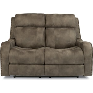 Flexsteel Latitudes Springfield 1418 60ph Power Reclining Lay Flat Loveseat With Adjustable Headrests And Usb Charging Ports Northeast Factory Direct Reclining Love Seat