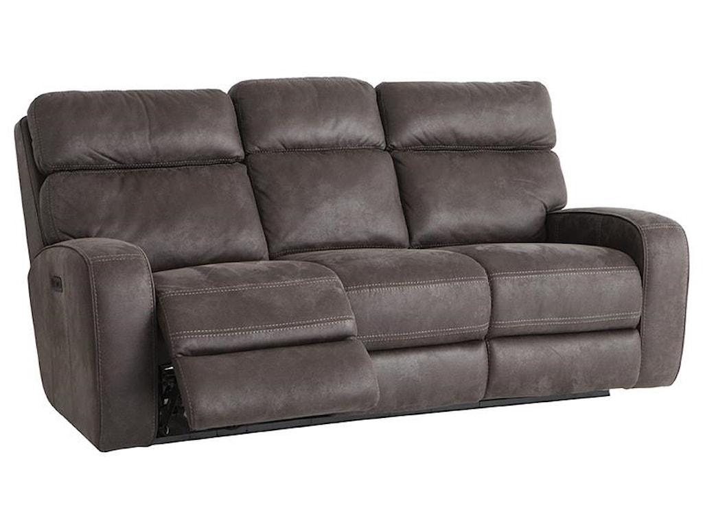 Laudes Tomkins Reclining Sofa With Usb Port And Adjule Headrest By Flexsteel At Darvin Furniture