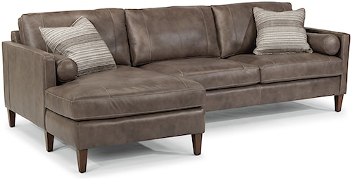 Flexsteel Laudes Vivian Contemporary Sectional With Left Arm Flexsteel Laudes Vivian Contemporary Sectional With Left Arm Facing Chaise