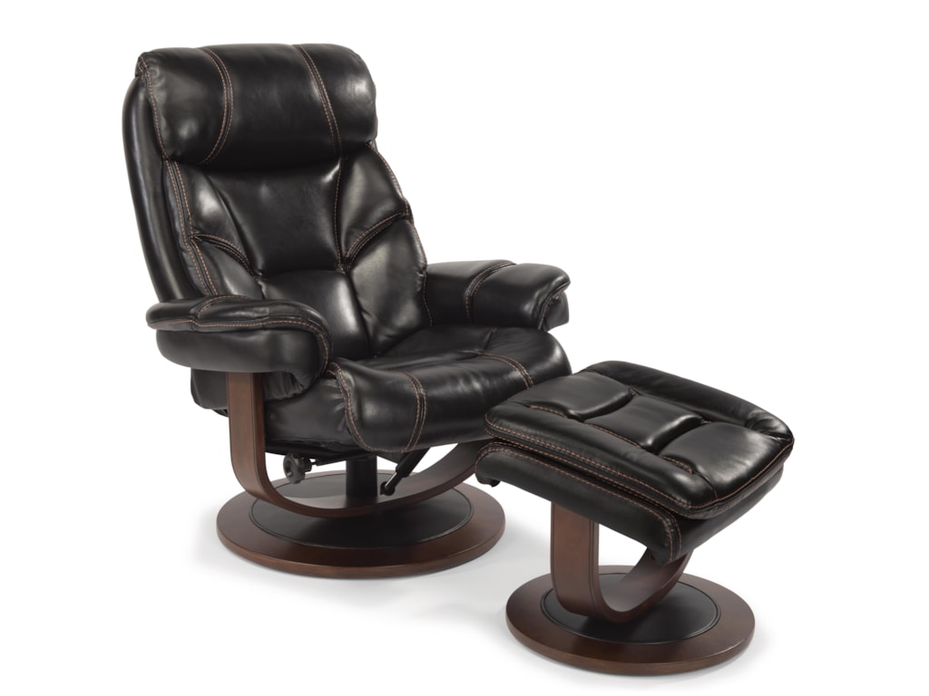 Latitudes West Modern Zero Gravity Reclining Chair And Ottoman Set By Flexsteel At Wayside Furniture