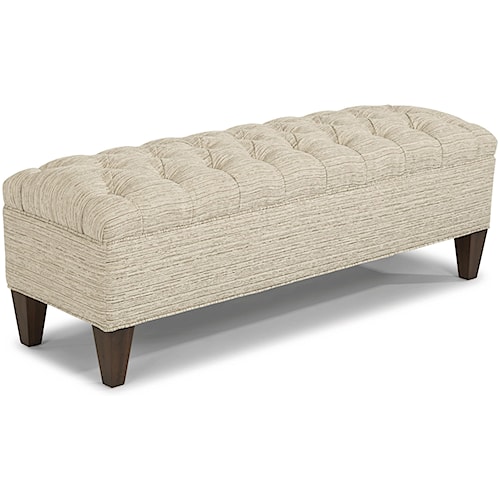 Flexsteel London Small Upholstered Bench With On Tufted Seat Flexsteel London Small Upholstered Bench With On Tufted Seat Boulevard Home Furnishings Benches