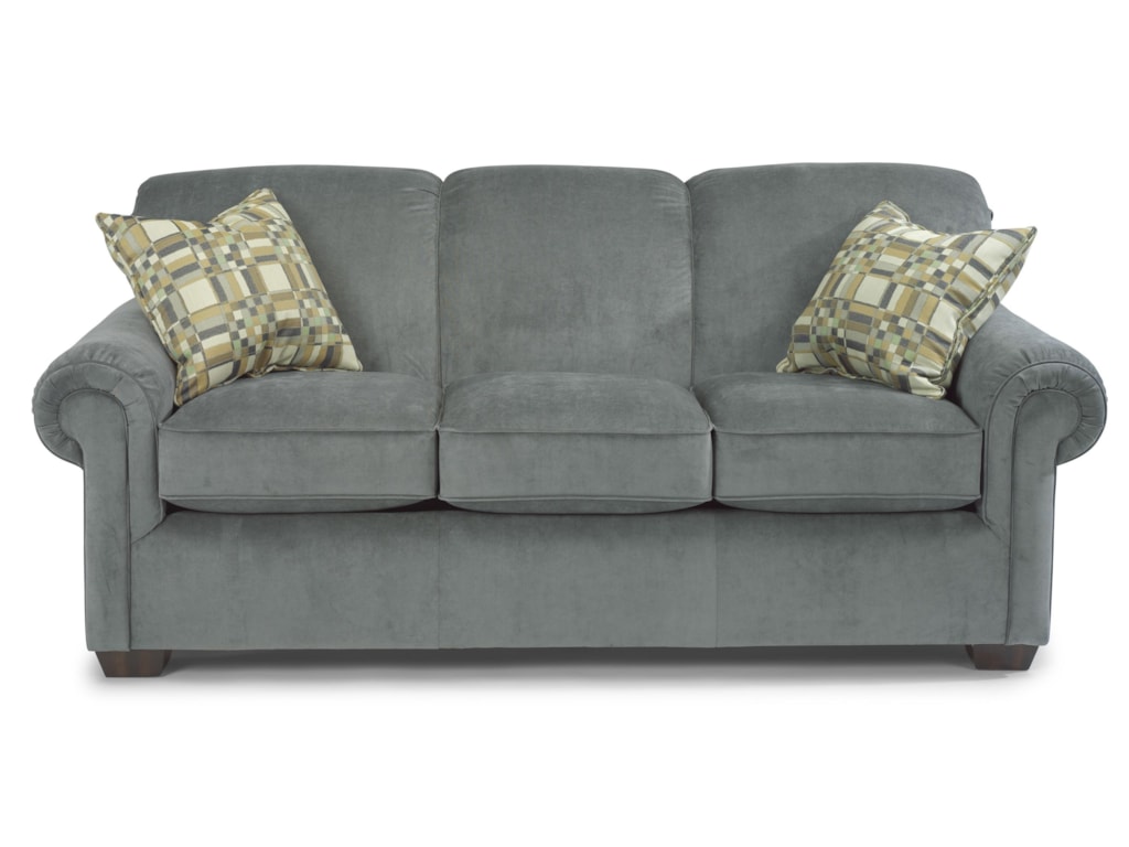Flexsteel Main Street 5988 44 Rolled Arm Queen Sofa Sleeper Flexsteel Main Streetqueen Sofa Sleeper