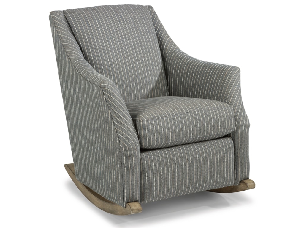 Flexsteel Plymouth 0191 14 Transitional Rocker Chair With Plush