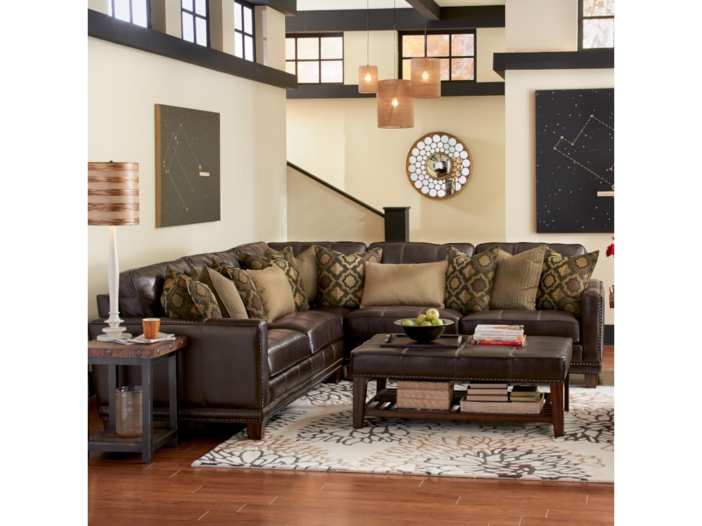 Flexsteel Laudes Port Royal Three Piece Sectional Sofa Flexsteel Laudes Port Royal3 Pc Sectional Sofa