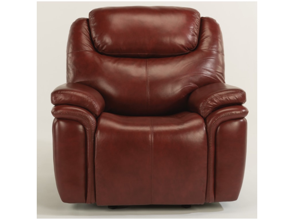 Flexsteel Porter Leather Match Power Gliding Recliner With Flexsteel Porterpower Gliding Recliner With Power Headrest