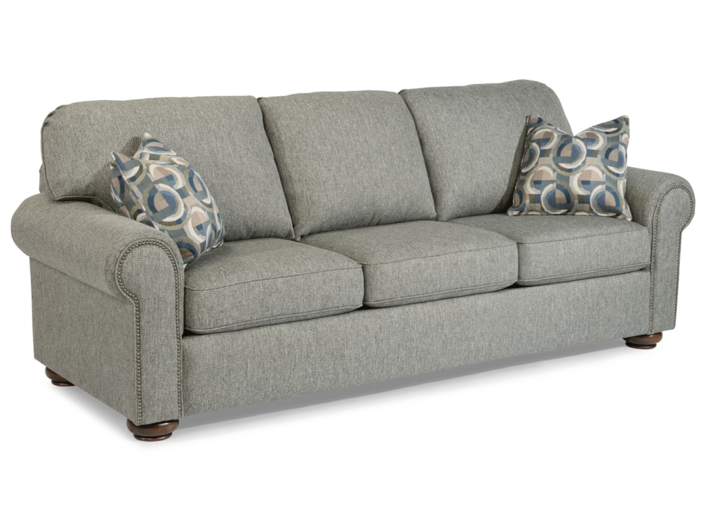 Preston Traditional Queen Sleeper Sofa With Nailhead Trim By Flexsteel At Conlin S Furniture