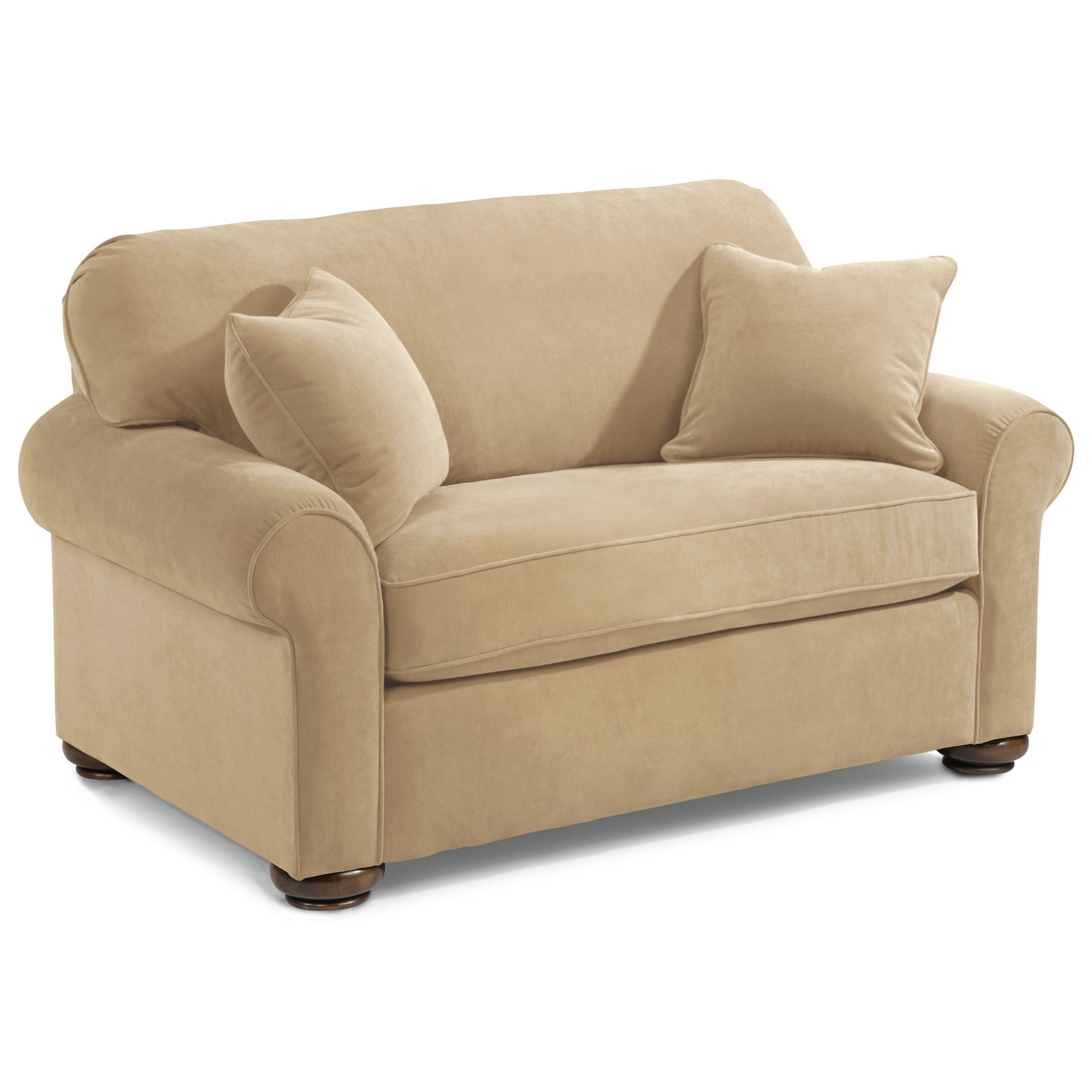 Flexsteel Preston Traditional Twin Sleeper Sofa A1 Furniture Mattress Sleeper Sofas