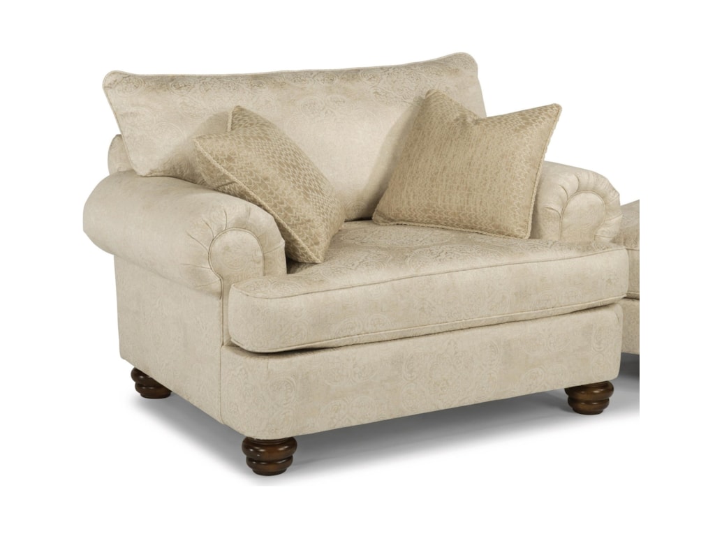 Flexsteel Providence 7325 10 Traditional Chair With Bun Feet Flexsteel Providence Traditional Chair With Bun Feet
