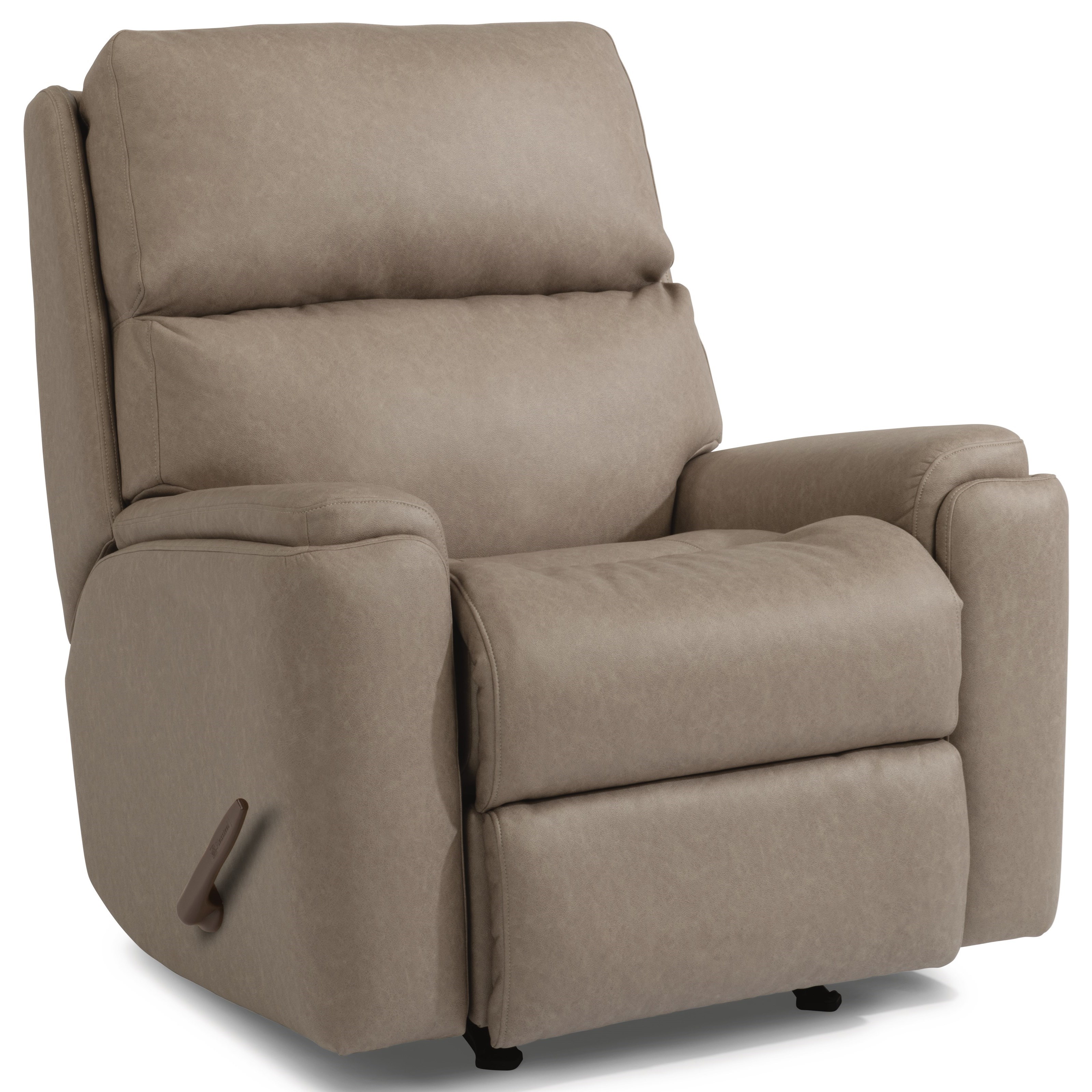 Flexsteel Valor Casual Recliner With Pillow Arms Crowley Furniture Mattress Recliners
