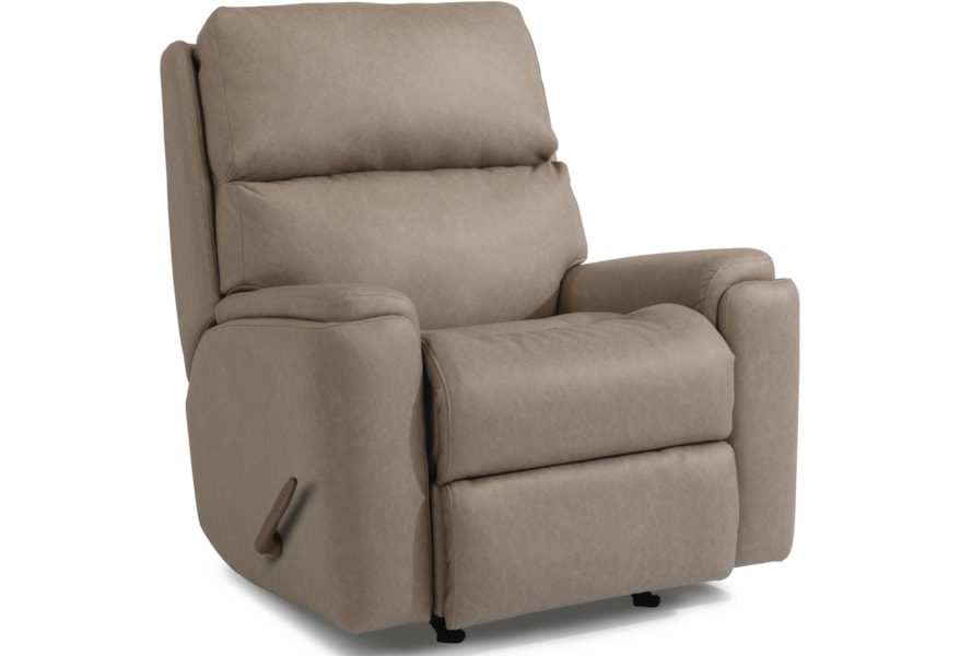 Flexsteel Valor Casual Recliner With Pillow Arms Crowley Furniture Mattress Recliners