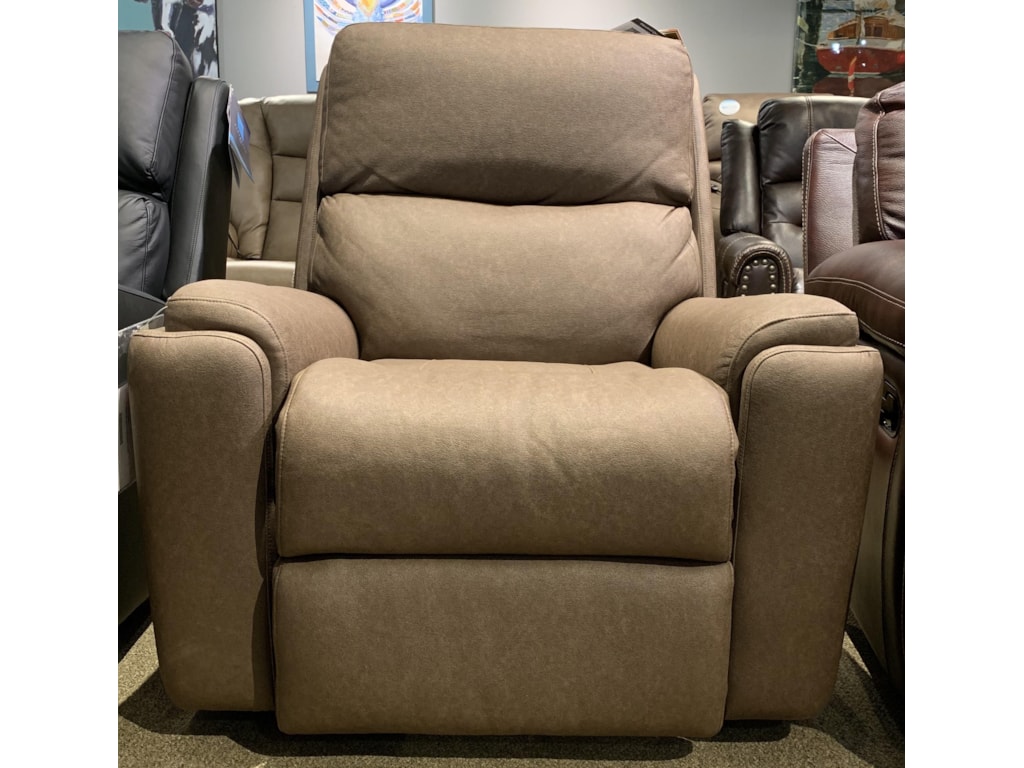 Flexsteel Rio Casual Swivel Gliding Recliner With Pillow Arms Howell Furniture Recliners