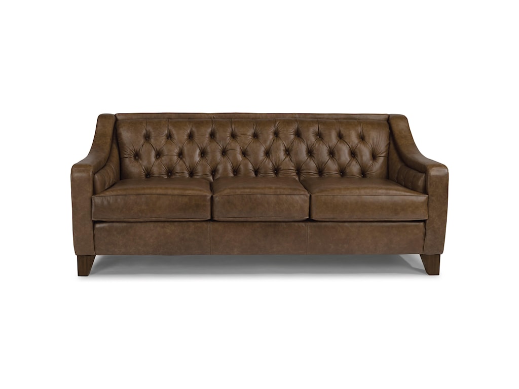 Flexsteel Sullivan Contemporary Sofa with Tufted Back | Crowley ...