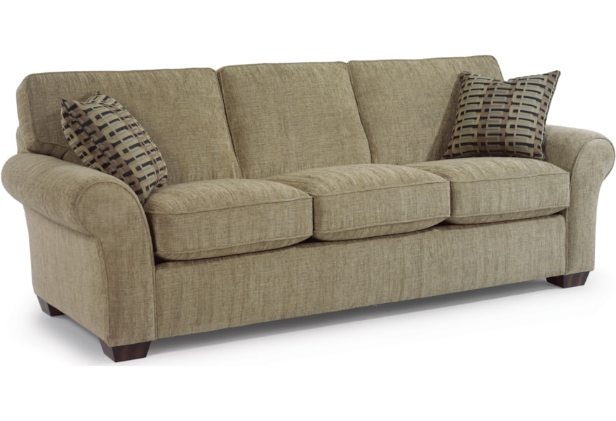 Flexsteel Vail 91 Three Cushion Sofa Fashion Furniture Sofas Flexsteel Vail 91 Three Cushion Sofa