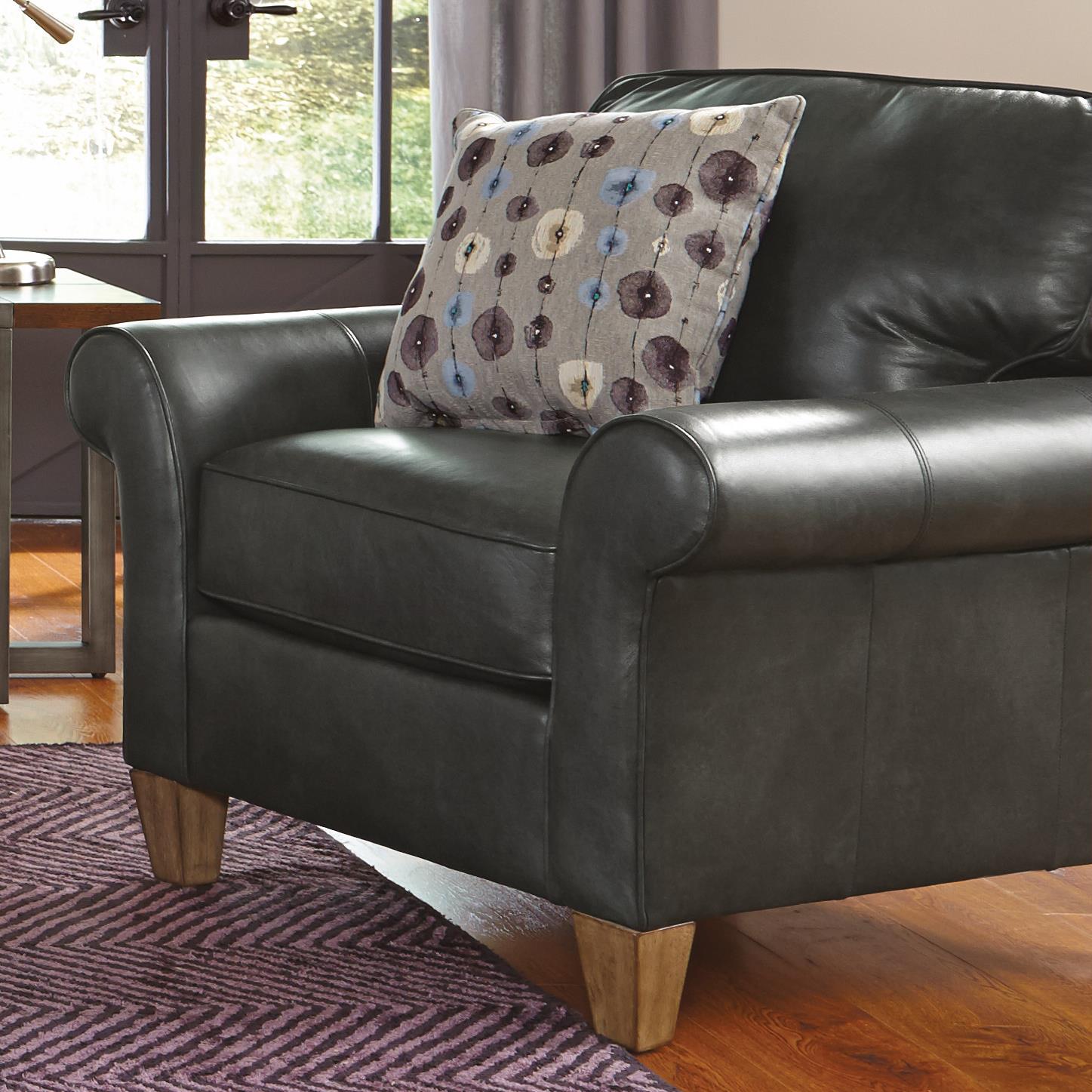 Flexsteel Westside Casual Style Rolled Arm Chair Westrich