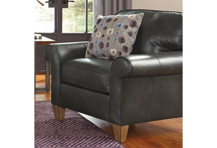 Flexsteel Westside Casual Style Rolled Arm Chair Westrich