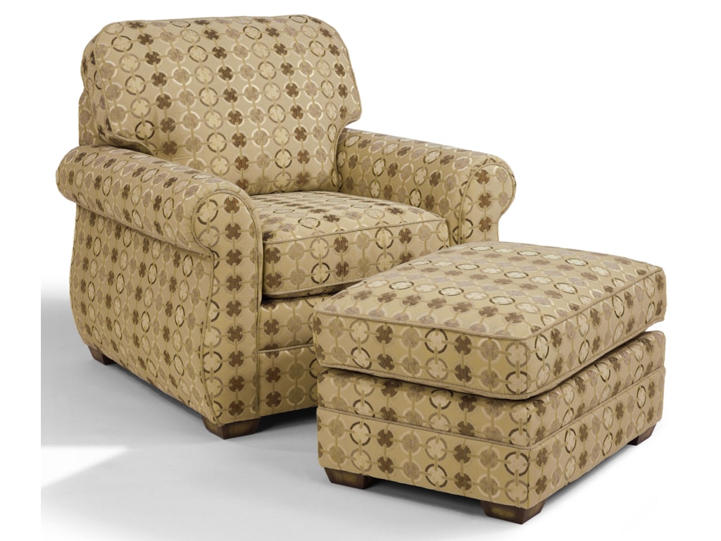 Flexsteel WhitneyChair and Ottoman