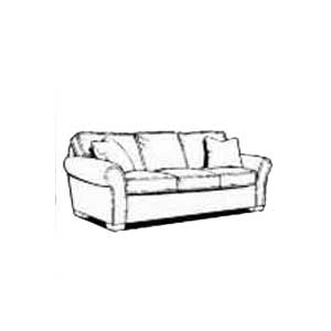Flexsteel Vail 91 Vail Three Cushion Sofa Fashion Furniture Sofas