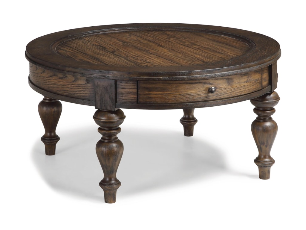 Flexsteel Wynwood Collection Bordeaux Traditional Round Tail Flexsteel Wynwood Collection Bordeauxround Tail Table