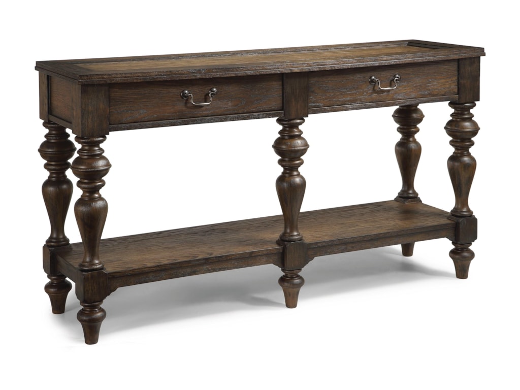 Flexsteel Wynwood Collection Bordeaux Traditional Sofa Table With 2 Flexsteel Wynwood Collection Bordeauxsofa Table