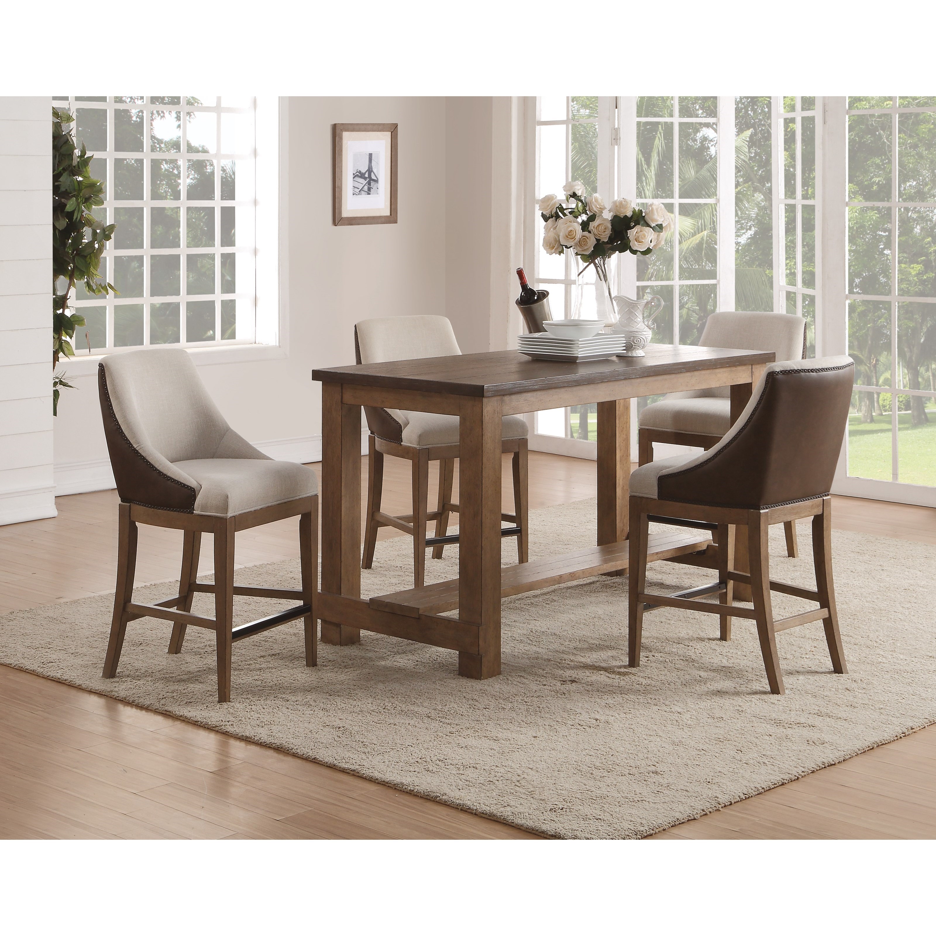 Flexsteel Wynwood Collection Carmen Contemporary Counter