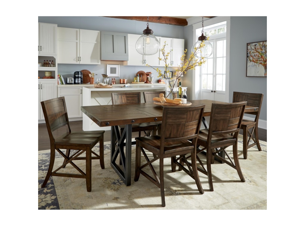 flexsteel wynwood collection carpenter 7 piece dining set with flexsteel wynwood collection carpenter 7 piece dining set with