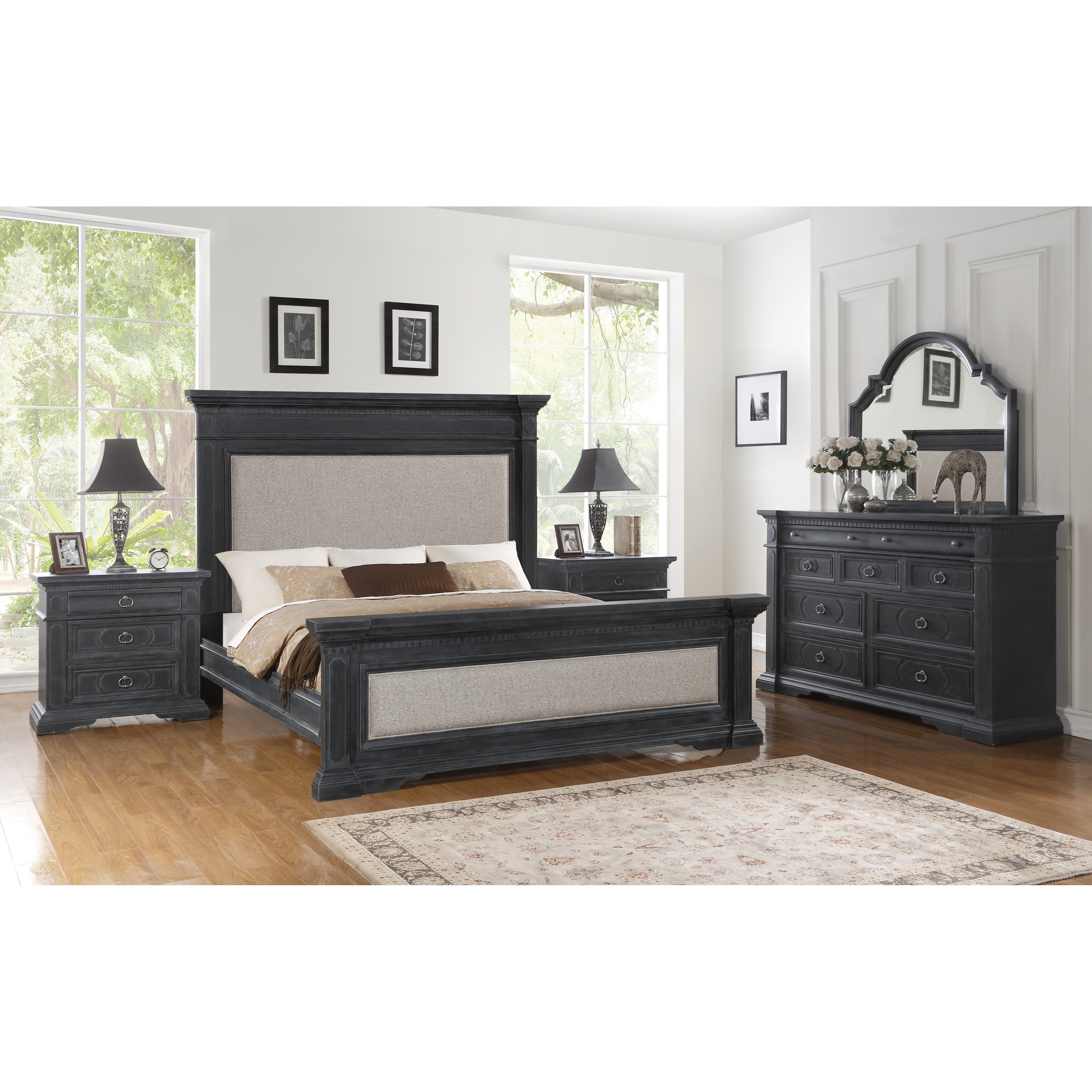 Flexsteel Wynwood Collection Charleston King Bedroom Group