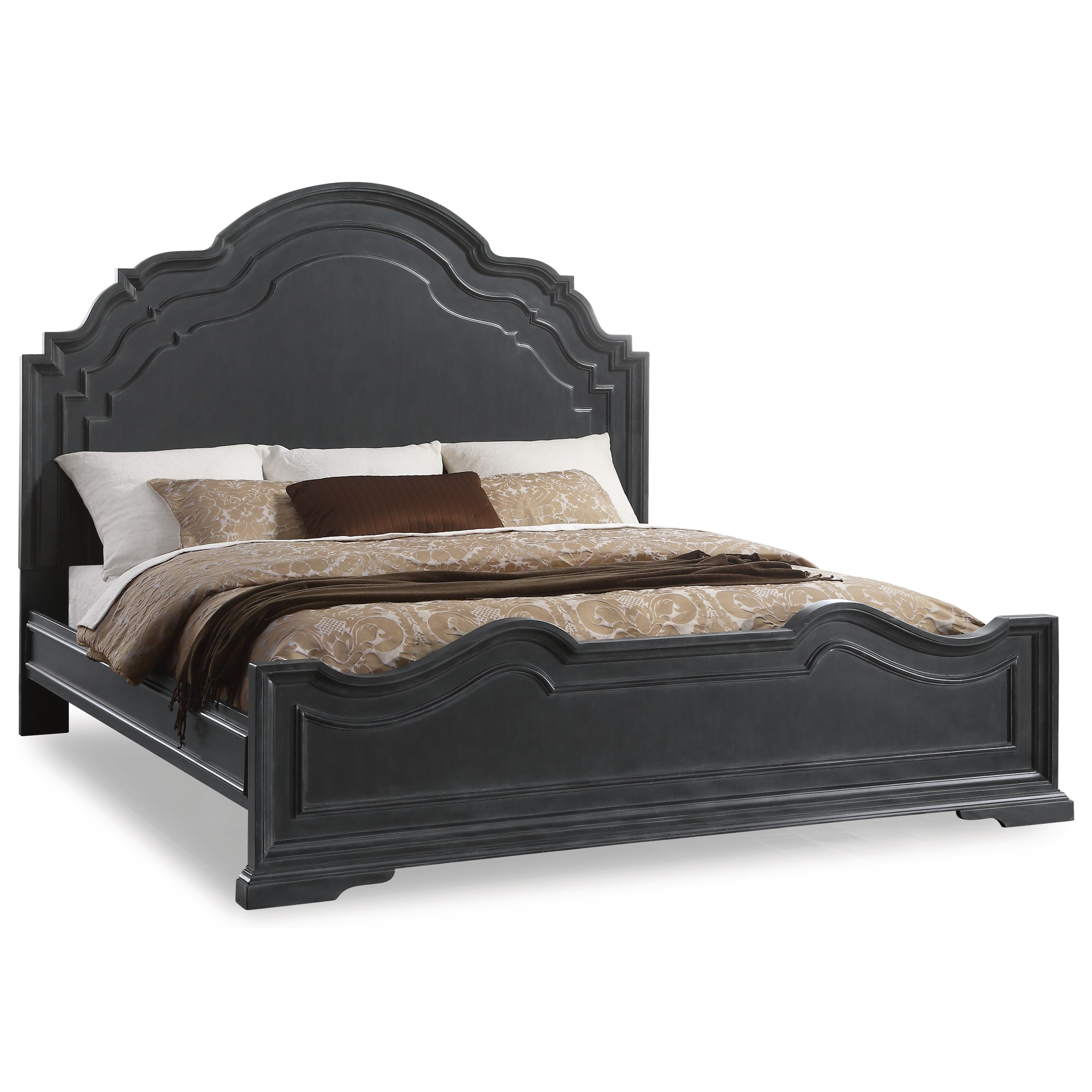 Flexsteel Charleston Transitional Queen Bed Crowley Furniture