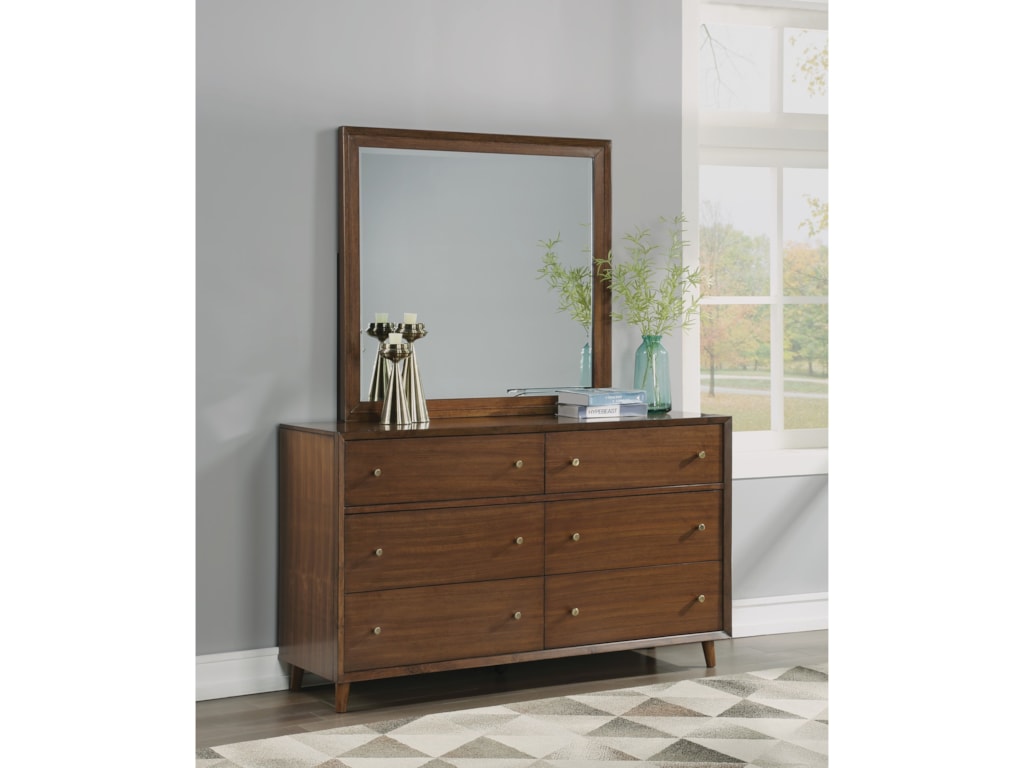 Flexsteel Wynwood Collection Ludwig Mid Century Modern Dresser And