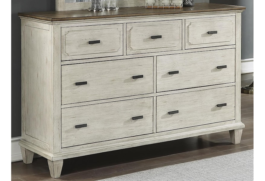Flexsteel Wynwood Collection Newport Relaxed Vintage Dresser With