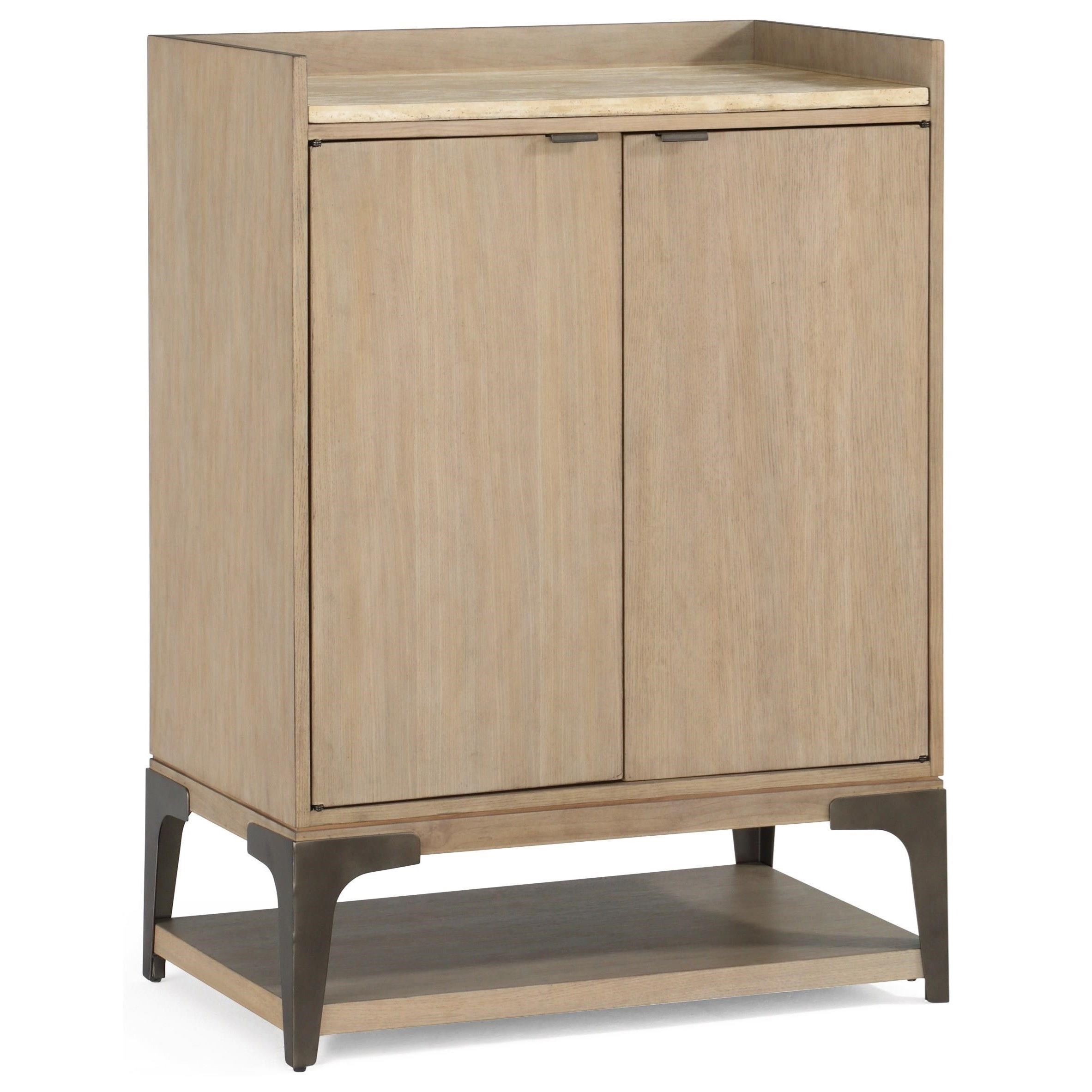 Flexsteel Wynwood Collection Omni W1075 042 Contemporary Bar Cabinet With Interior Storage And 2 Removable Wine Shelves Northeast Factory Direct Bar Cabinets