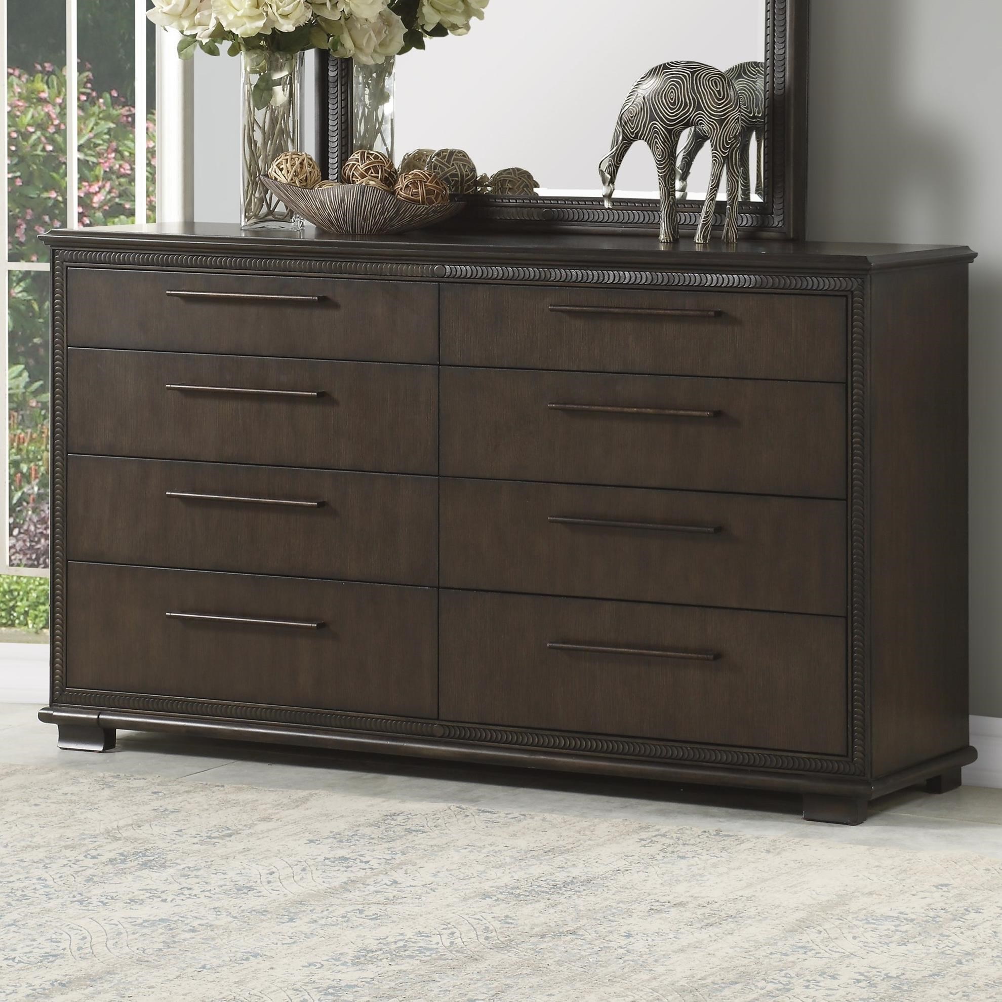 Flexsteel Wynwood Collection Penny Transitional Dresser With Felt