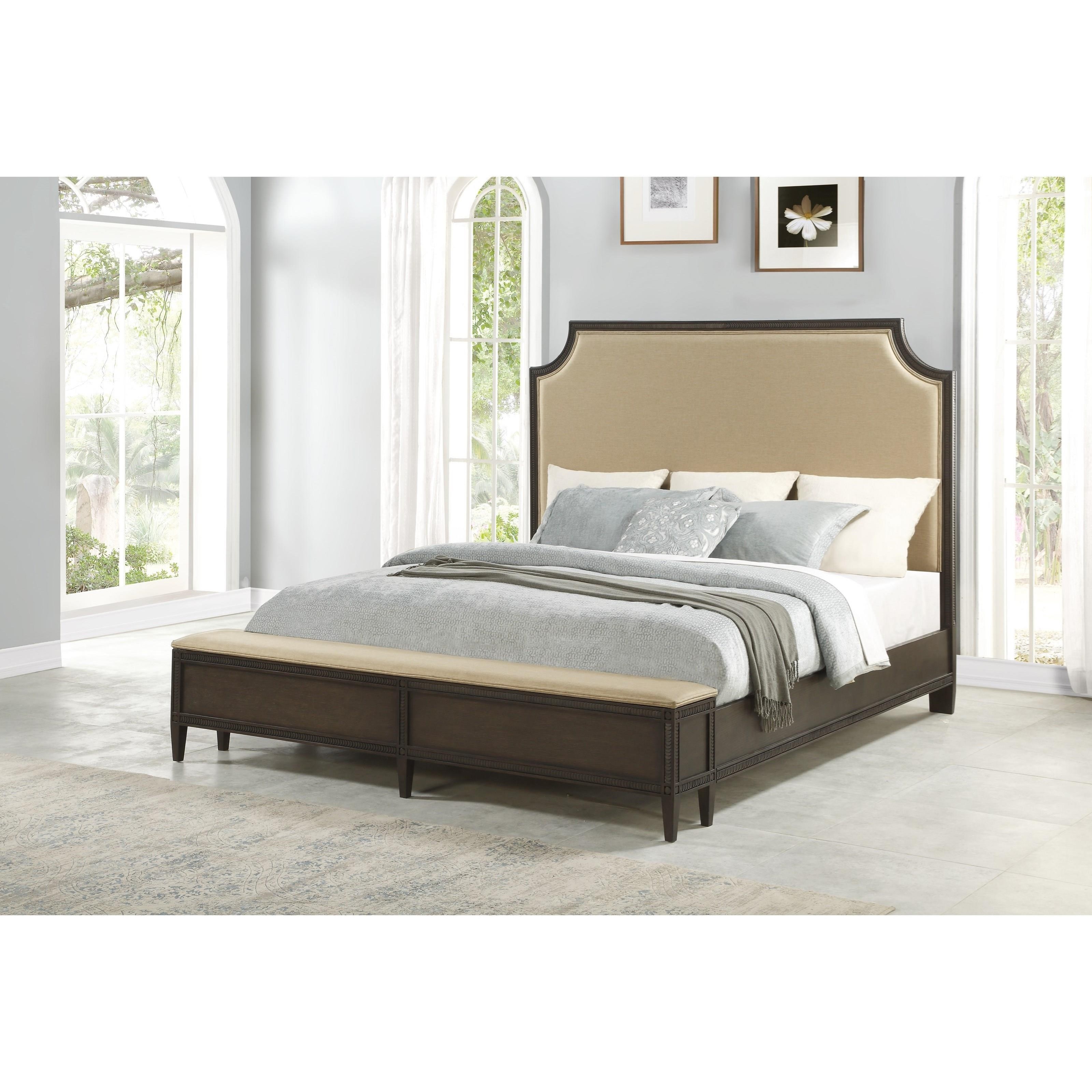 Flexsteel Wynwood Collection Penny Transitional King Upholstered