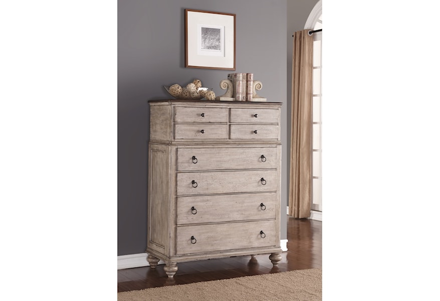 Flexsteel Wynwood Collection Plymouth Relaxed Vintage Chest Of