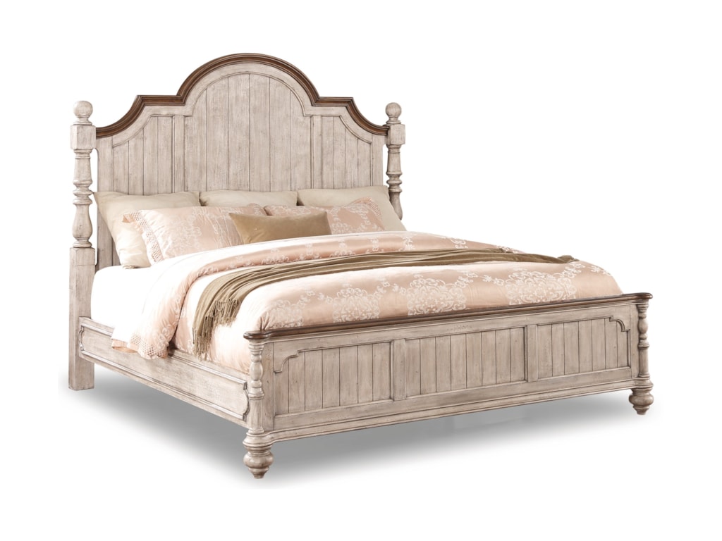 Flexsteel Wynwood Collection Plymouth W1047 90k Cottage King Poster Flexsteel Wynwood Collection Plymouthking Poster Bed