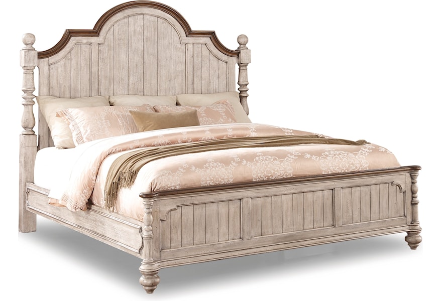 Plymouth Relaxed Vintage Queen Poster Bed By Flexsteel Wynwood Collection At Zak S Home