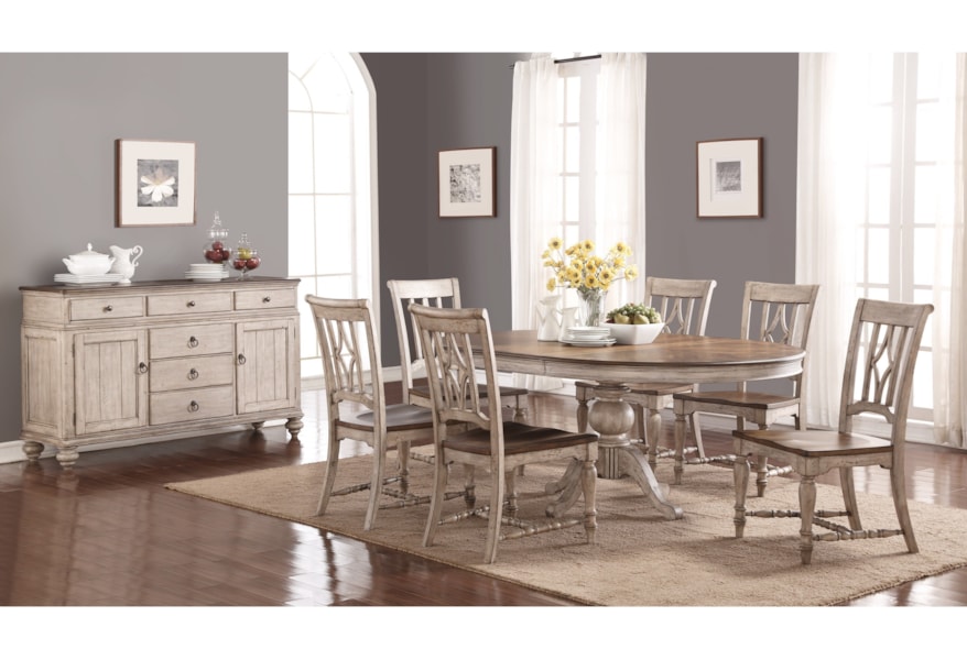 Flexsteel Wynwood Collection Plymouth Dining Room Group