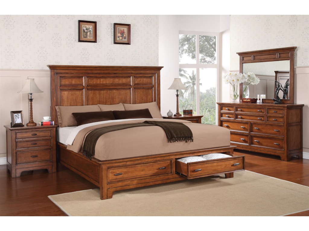 Flexsteel Wynwood Collection River ValleyKing Bedroom Group